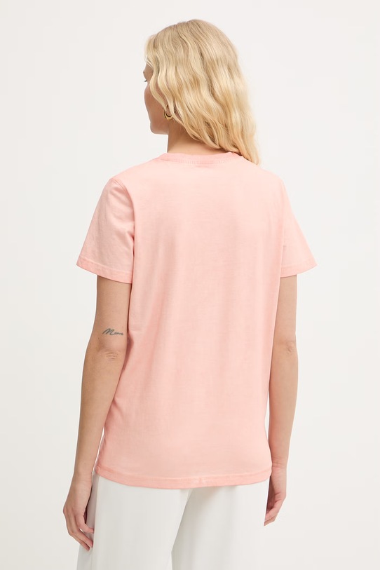 Guess t-shirt basic damski bawełniany W6GI10.K3025 pomarańczowy SS26