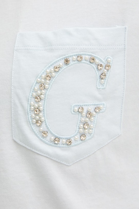 Guess kratka majica ženska bombažna W6GI17.K3037 modra