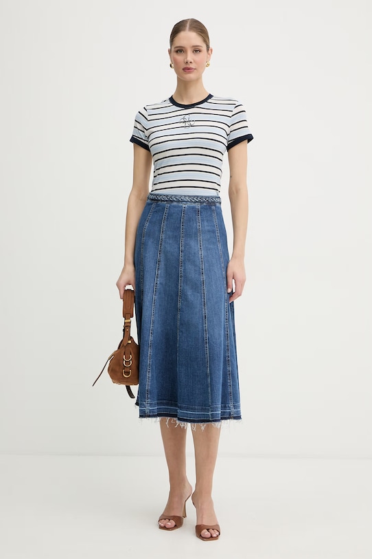 Guess basic tričko dámske s modalom W6GI18.K3040 modrá SS26