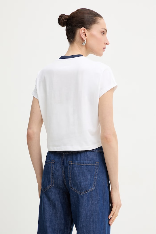 Odzież Guess T-shirt damski bawełniany W6GI31.K3224 biały