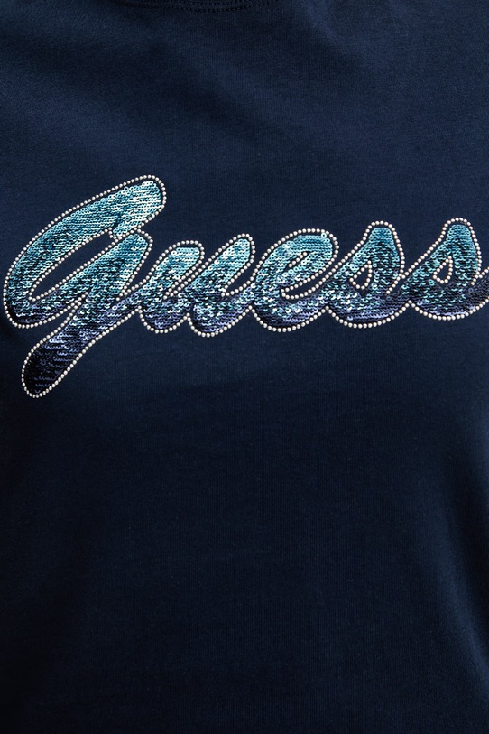 Guess t-shirt damski bawełniany W6GI31.K3224 granatowy