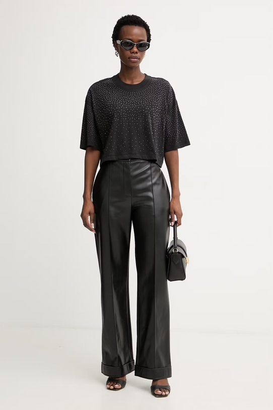 Guess tričko dámske bavlnené W6GI42.K3582 čierna SS26