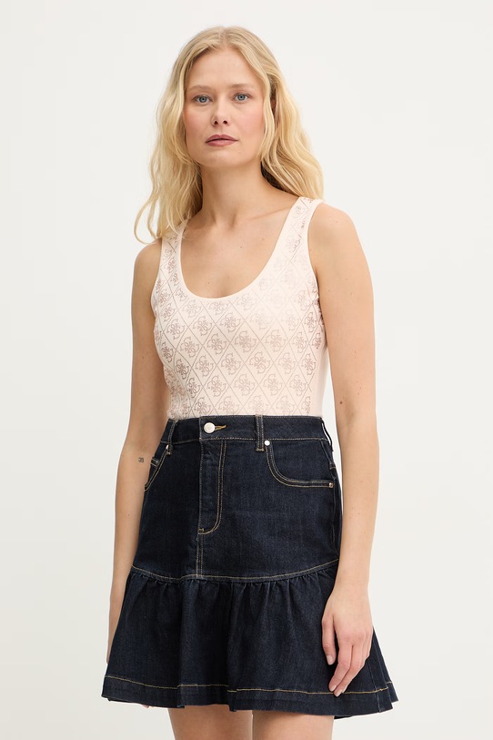 Guess top damski beżowy W6GP10.K2932