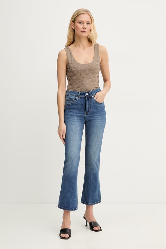 Guess Τοπ γυναικείο W6GP10.K2932 καφέ SS26