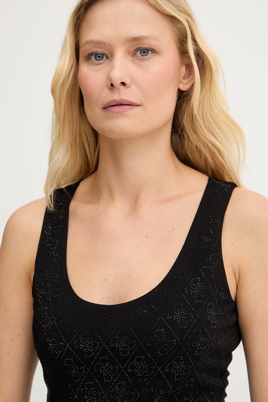 Guess Γυναικείο τοπ μαύρο W6GP10.K2932