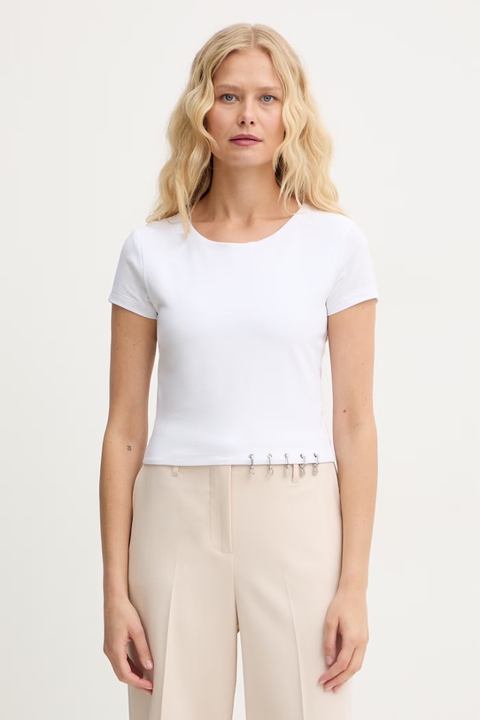 Guess t-shirt Γυναικείο βαμβακερό ELISABETTE λευκό W6GP11.K2933