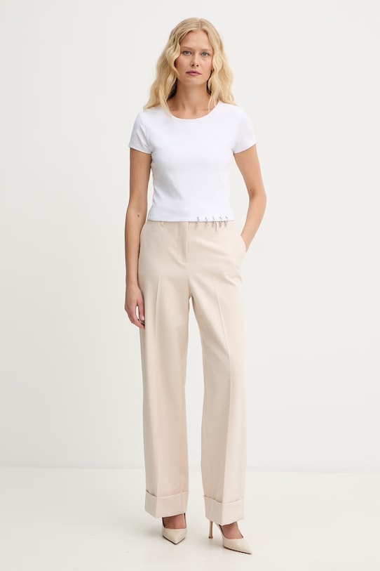 Guess t-shirt Γυναικείο βαμβακερό ELISABETTE W6GP11.K2933 λευκό SS26