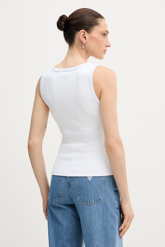 Odzież Guess top damski W6GP22.K2954 biały