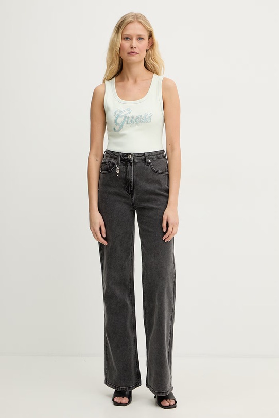 Guess top damski W6GP22.K2954 zielony SS26