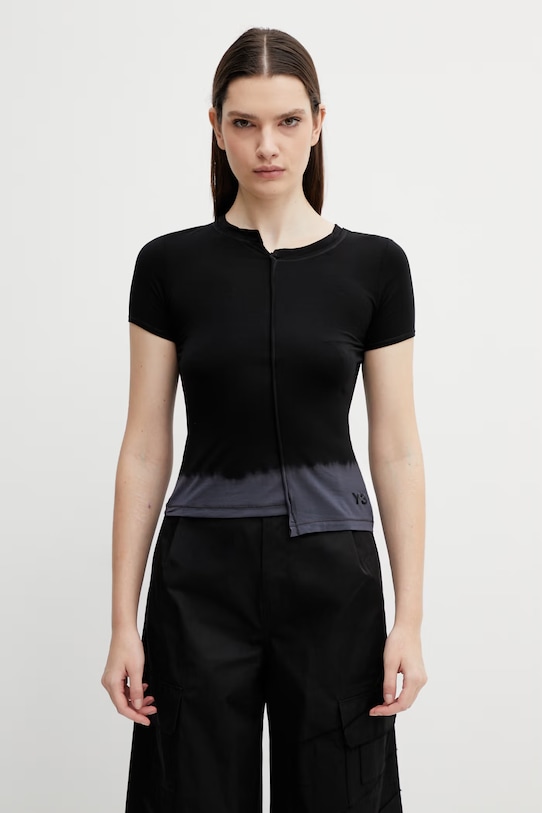 Y-3 t-shirt W DD FTD TEE z elastanem czarny KF1089