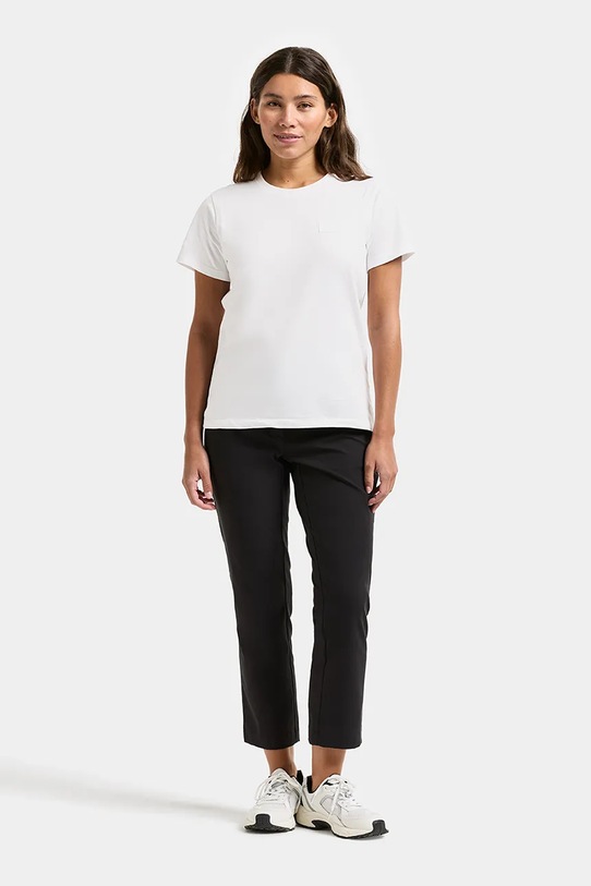 Didriksons t-shirt damski bawełniany HOLLY 505852 biały SS26