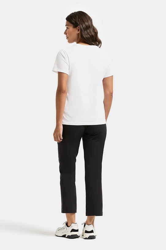 Odzież Didriksons t-shirt damski bawełniany HOLLY 505852 biały