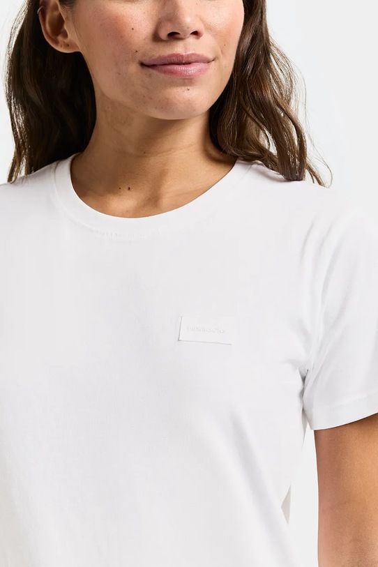 Didriksons t-shirt damski bawełniany HOLLY 505852 biały