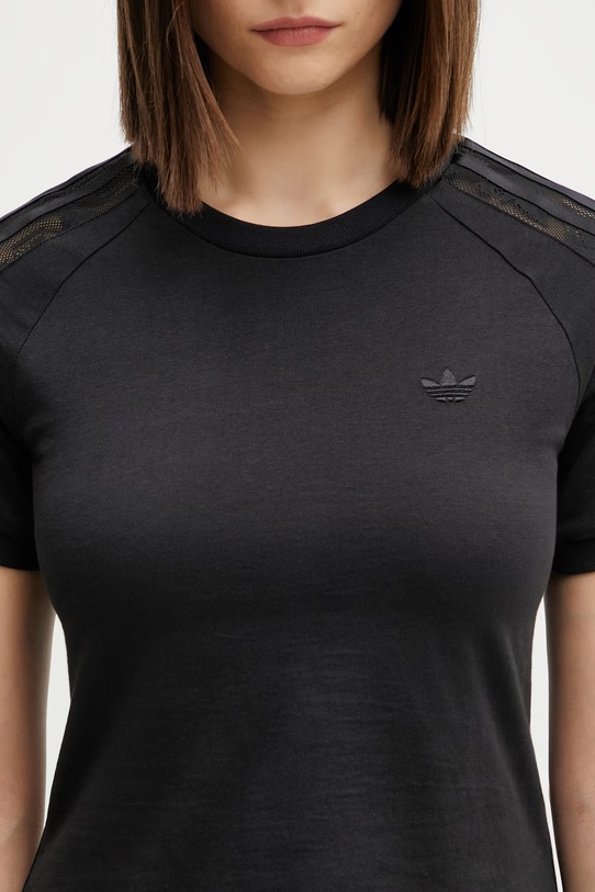 adidas Originals тениска дамска памучна LACE CALI T черен KC8150