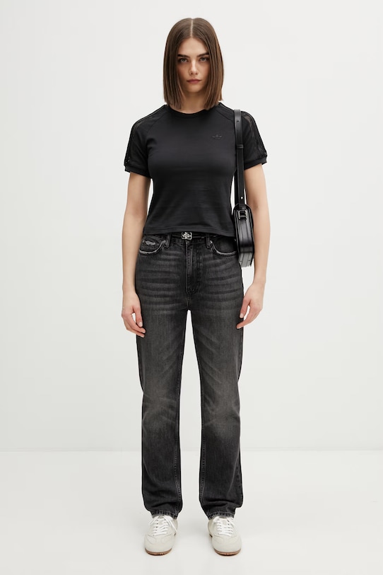 adidas Originals tričko dámské bavlněné LACE CALI T KC8150 černá