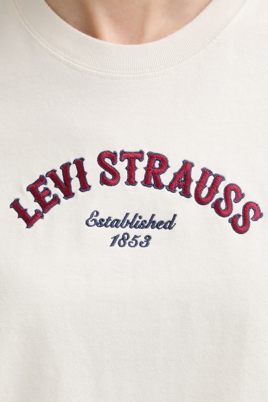 Levi's t-shirt bawełniany GR T2 PERFECT 005GV beżowy