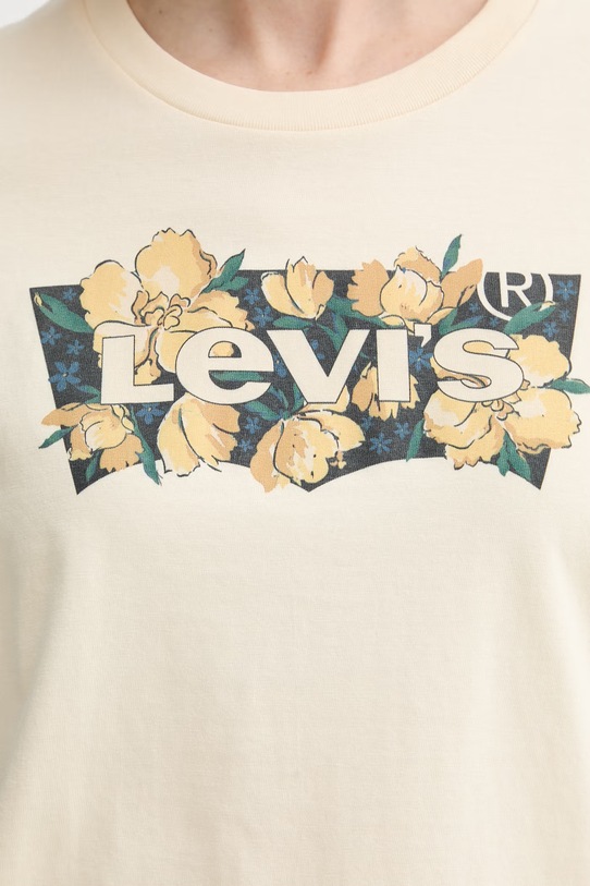 Levi's t-shirt bawełniany THE PERFECT 17369.3398 beżowy