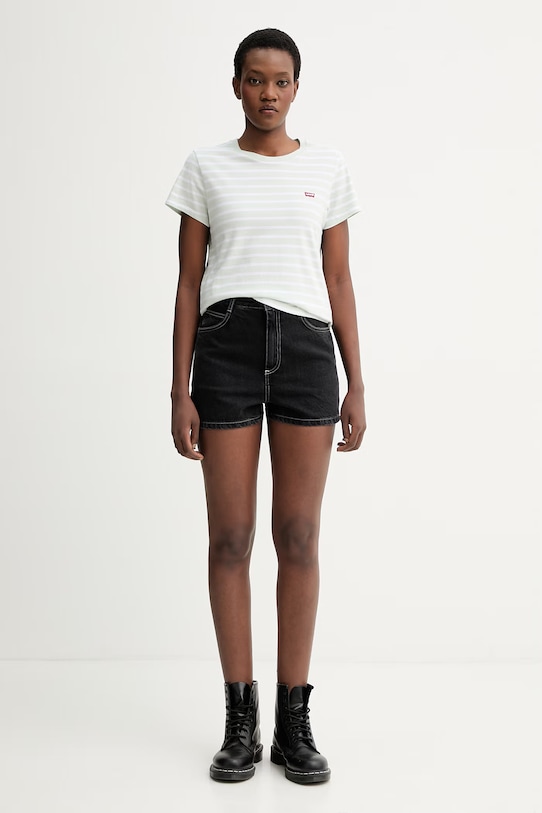 Βαμβακερό μπλουζάκι Levi's PERFECT TEE 39185.0402 πράσινο SS26