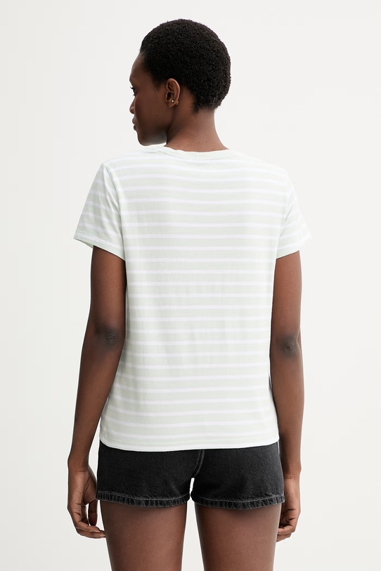 Ρούχα Βαμβακερό μπλουζάκι Levi's PERFECT TEE 39185.0402 πράσινο