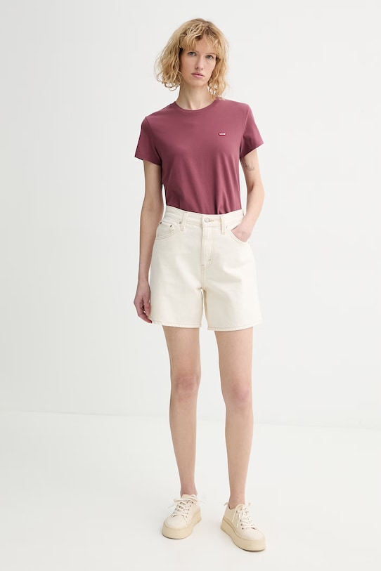 Levi's t-shirt bawełniany PERFECT 39185.0416 różowy SS26