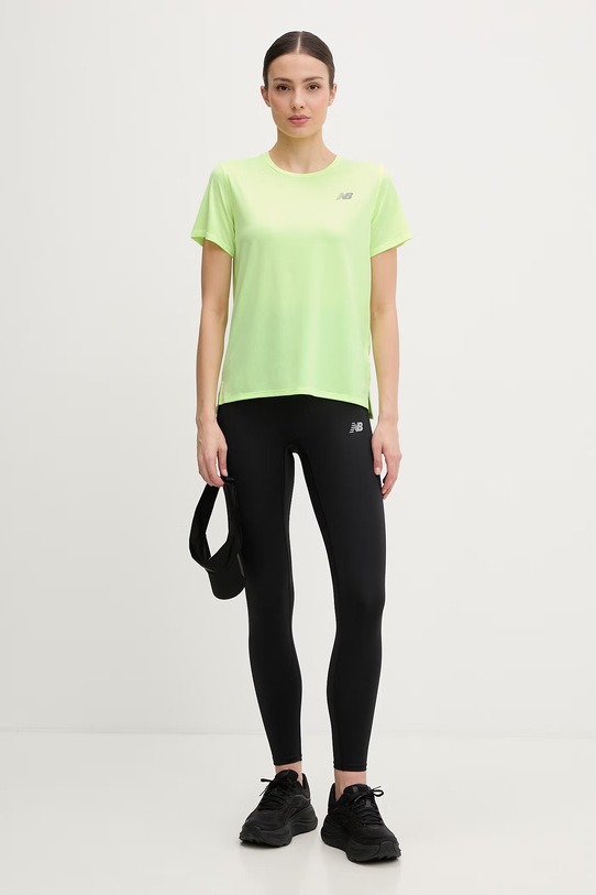 New Balance t-shirt treningowy męski WT41222AFG zielony SS26