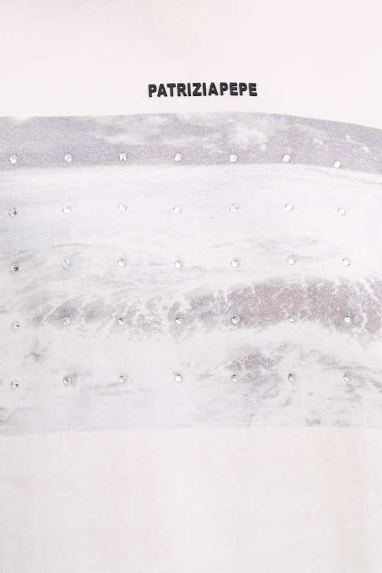 Patrizia Pepe t-shirt damski bawełniany 2M4536.J427 biały