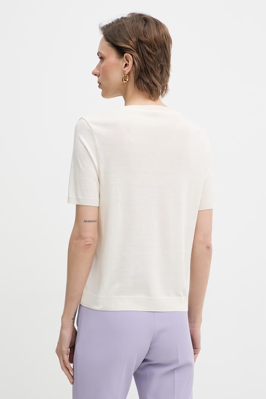 Odzież Patrizia Pepe t-shirt damski z lyocellem 2M4542.J419 beżowy