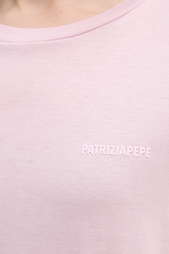 Patrizia Pepe t-shirt damski z lyocellem 2M4542.J419 różowy