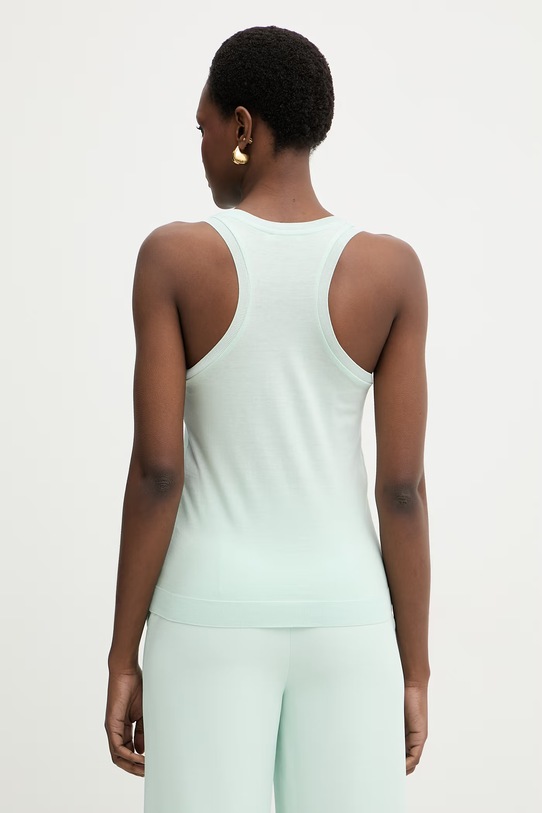 Patrizia Pepe top damski z lyocellem 2M4543.J419 turkusowy SS26