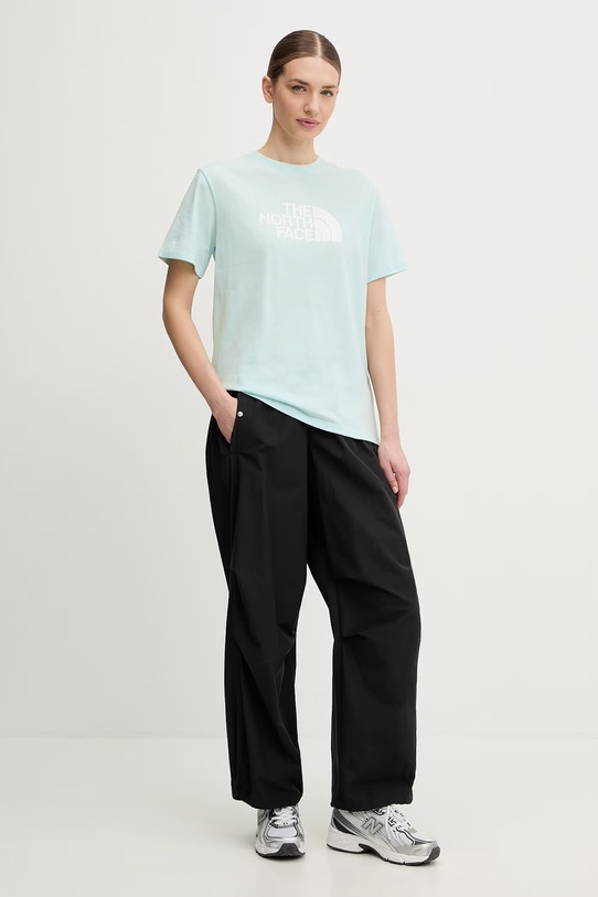 The North Face t-shirt EVOLUTION NF0A8B6UG701 turkusowy SS26