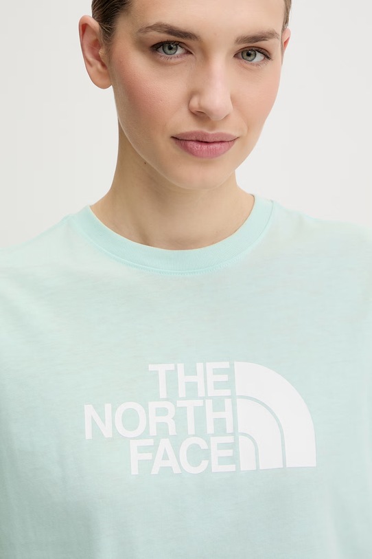 The North Face t-shirt EVOLUTION turkusowy NF0A8B6UG701