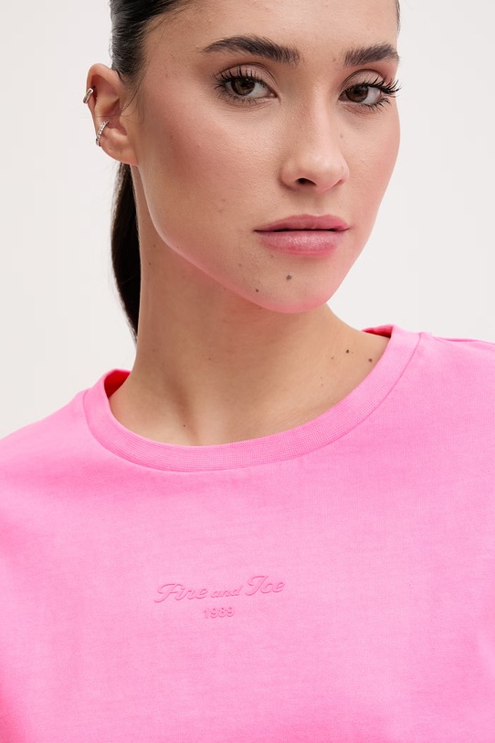 BOGNER Fire+Ice t-shirt damski bawełniany CARA różowy 54509608