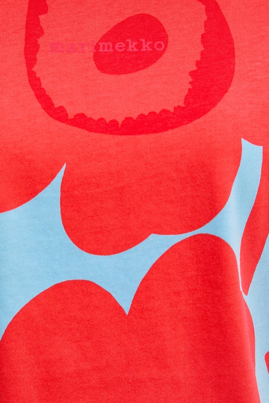 Marimekko t-shirt γυναικείο βαμβακερό 095075 κόκκινο