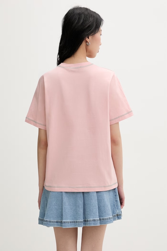 Odzież Marimekko T-shirt damski bawełniany 095095 różowy