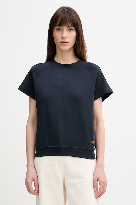 Памучна тениска G-Star Raglan памук тъмносин D24512.D976