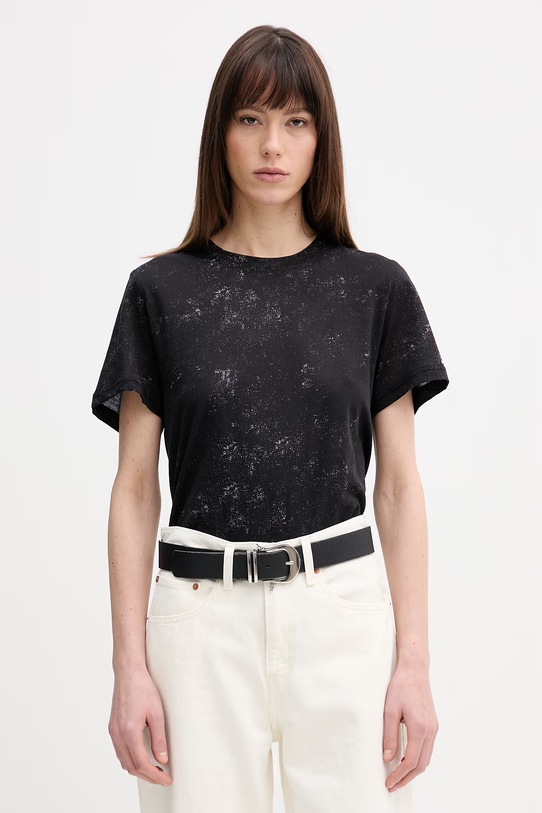 Памучна тениска G-Star Aop стандартна черен D29101.E151