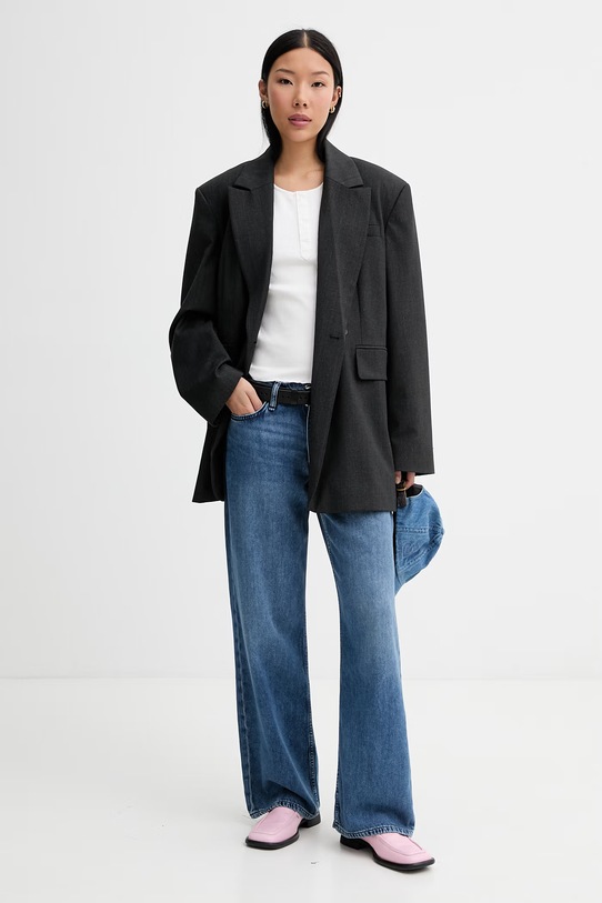 G-Star top damski bawełniany z elastanem Slim henley tank D28740.E487 beżowy SS26