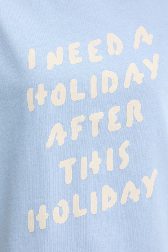 MAX&Co. t-shirt bawełniany MCLFERIALE 2618971011200 niebieski