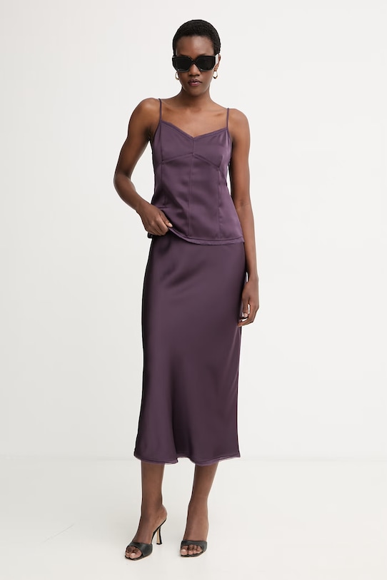 Max&Co. блузка на беретелях для женщин MCOSLALOM1 2616161044200 фиолетовой SS26