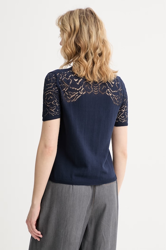 Odzież Max&Co. polo damskie bawełniane MCOLONZA 2616361043200 granatowy