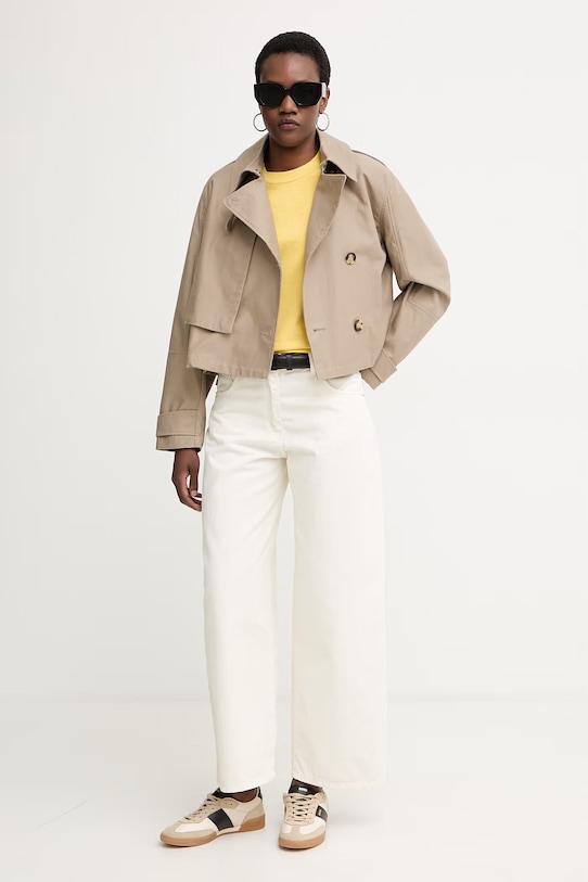 Max&Co. tričko dámske s bavlnou MCOTESO 2616941064200 žltá SS26