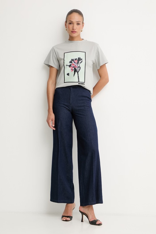 Max&Co. tricou pentru femei, din bumbac MCOOGNUNO 2616971054200 gri SS26