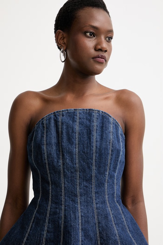 Max&Co. топ жіночий джинсовий MCLFIRMA темно-синій 2618161012200