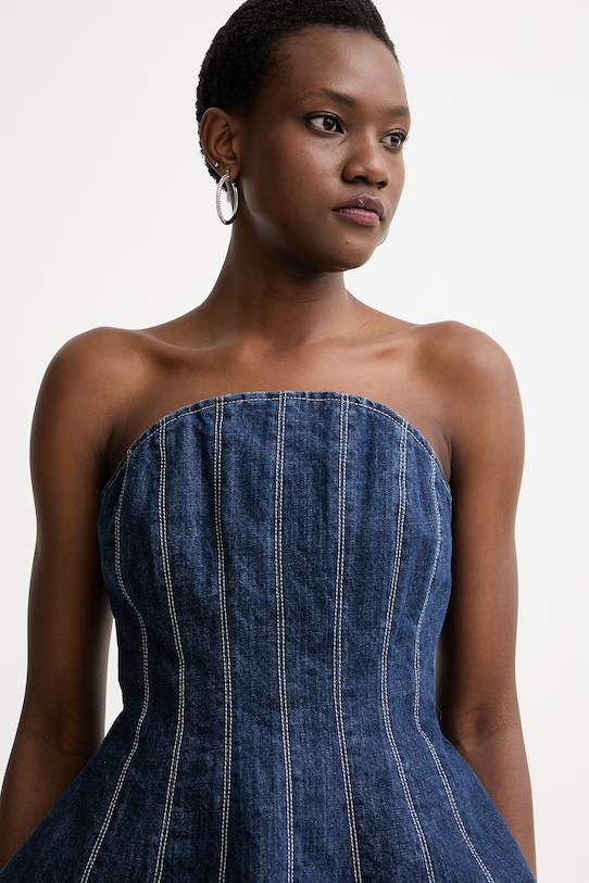 Max&Co. топ жіночий джинсовий MCLFIRMA темно-синій 2618161012200