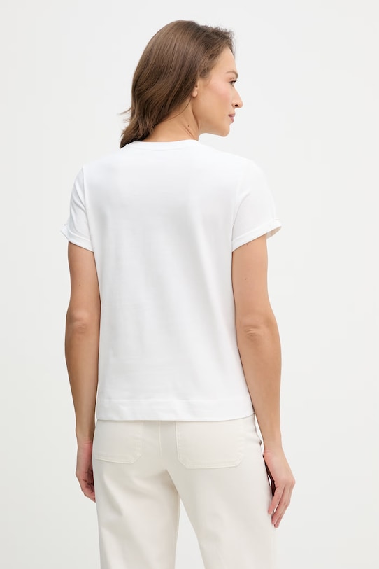 Odzież U.S. Polo Assn. t-shirt bawełniany CREW NECK WUP0634 biały