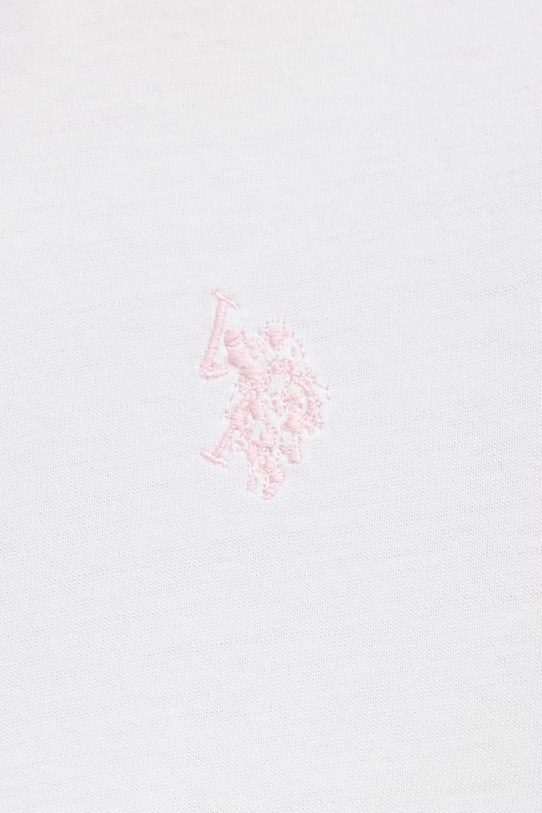 U.S. Polo Assn. t-shirt bawełniany CREW NECK WUP0634 biały