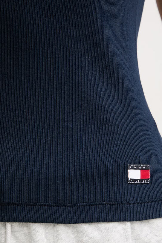 Tommy Hilfiger dámsky top s bavlnou UW0UW06308 tmavomodrá