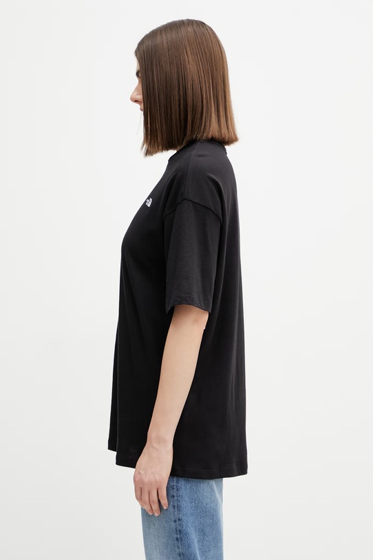 The North Face Essential Simple Dome t-shirt oversize bawełniany damski NF0A8EVXJK31 czarny SS26