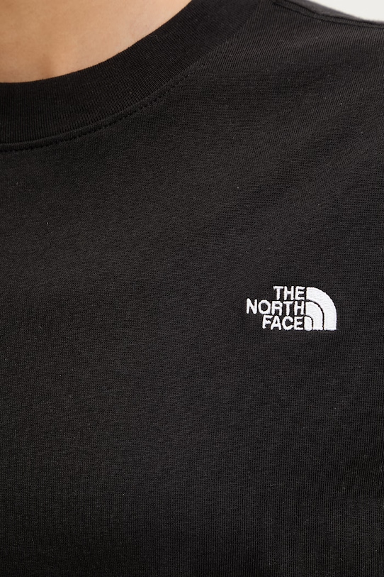 The North Face t-shirt oversize damski bawełniany Essential Simple Dome NF0A8EVXJK31 czarny