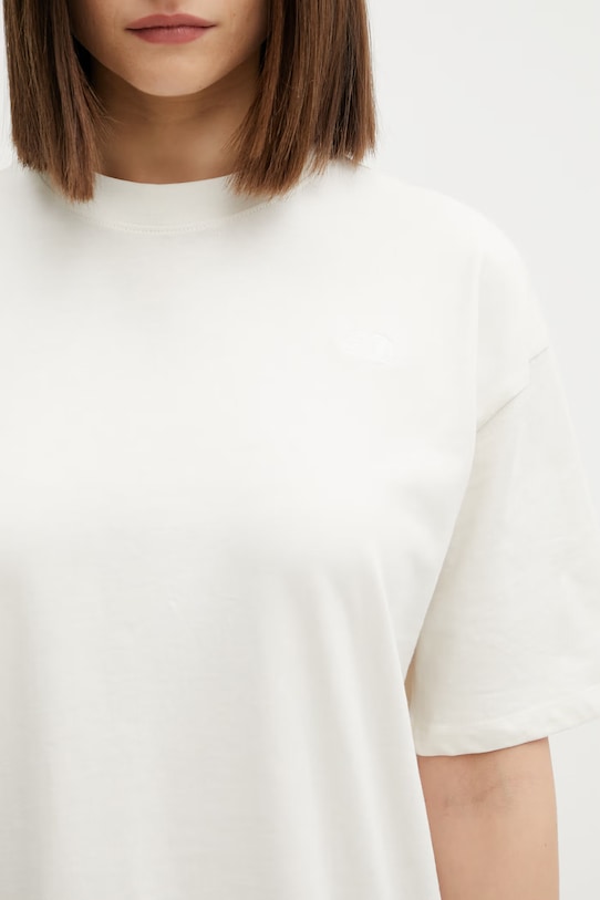 The North Face Essential Simple Dome μπλουζάκι βαμβακερό γυναικείο μπεζ NF0A8EVXQLI1